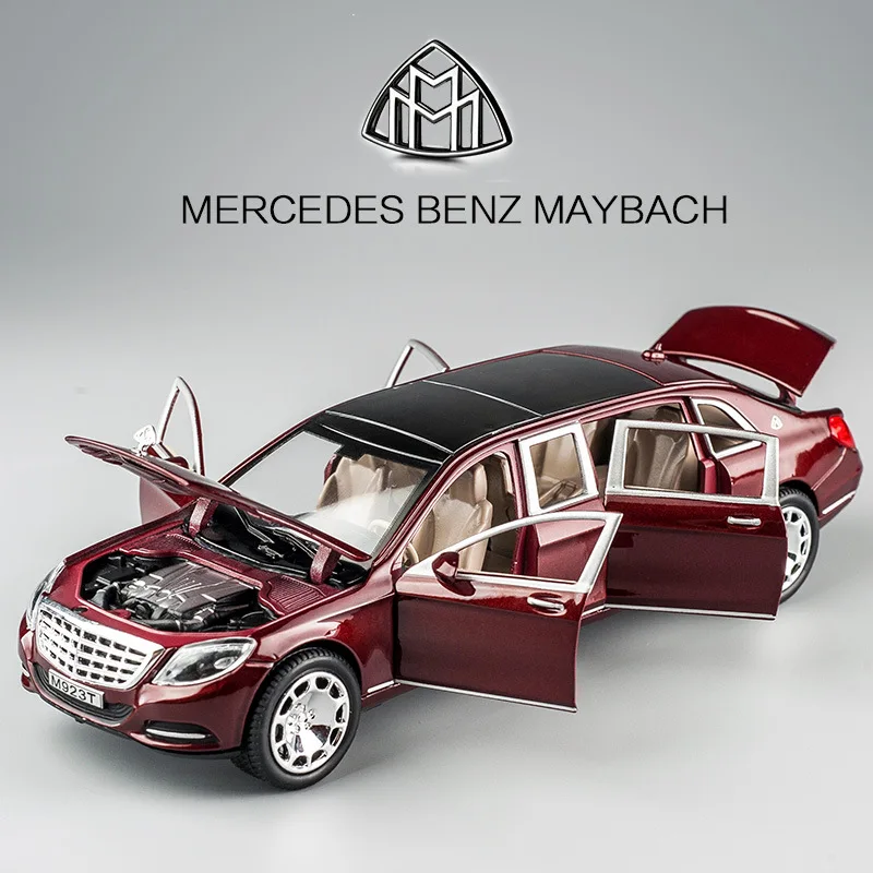 1/24 Maybach S600 Kovový Model Auta Diecast Slitiny, Vysoce Simulační Modely Aut 6 Dveře Mohou Být Otevřeny Setrvačnosti Hračky Pro Děti Difts 3