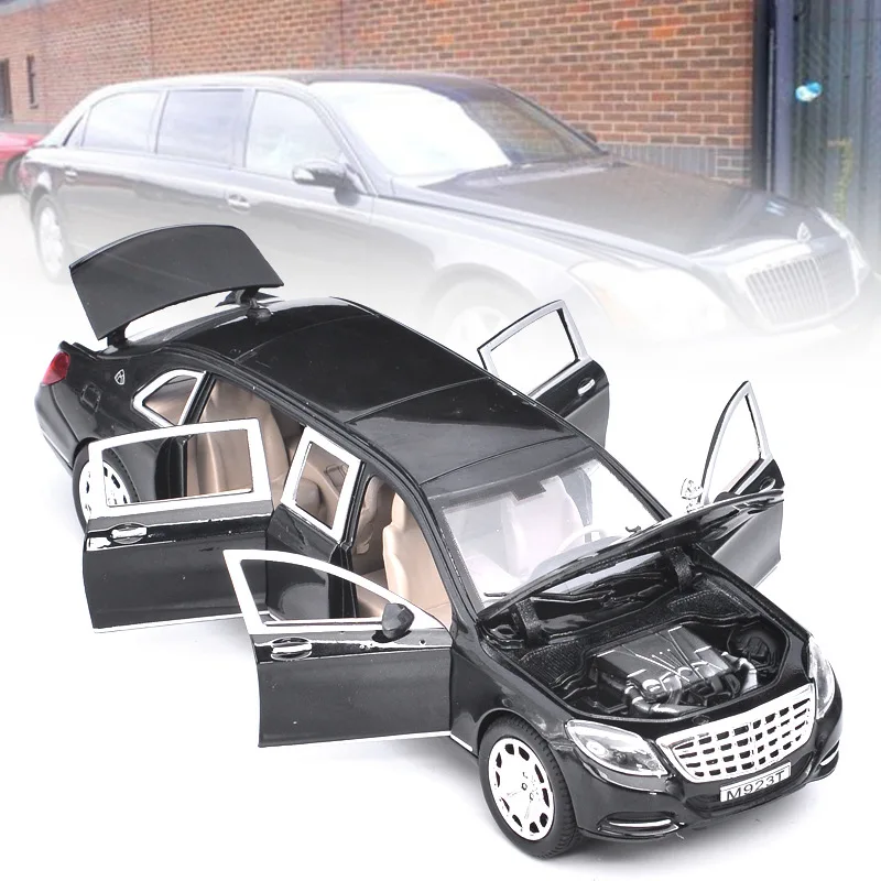 1/24 Maybach S600 Kovový Model Auta Diecast Slitiny, Vysoce Simulační Modely Aut 6 Dveře Mohou Být Otevřeny Setrvačnosti Hračky Pro Děti Difts 4