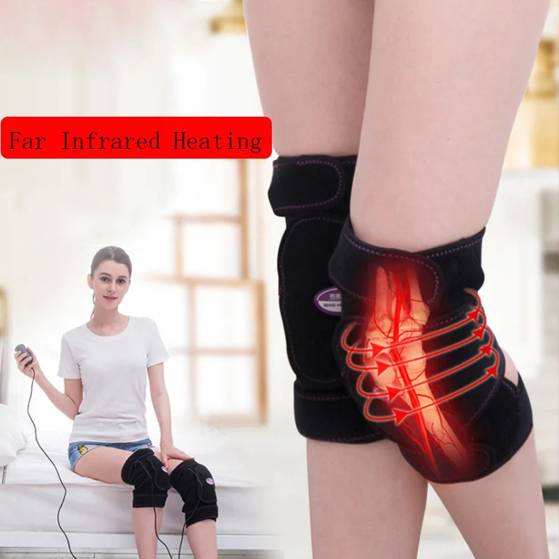1-2ks Knee Support Chránič Nohy Artritidy Zranění Posilovna Rukáv Elastické kompresivní Obvaz kolena Pad Uhlí Pletené Chrániče na kolena v Teple 3