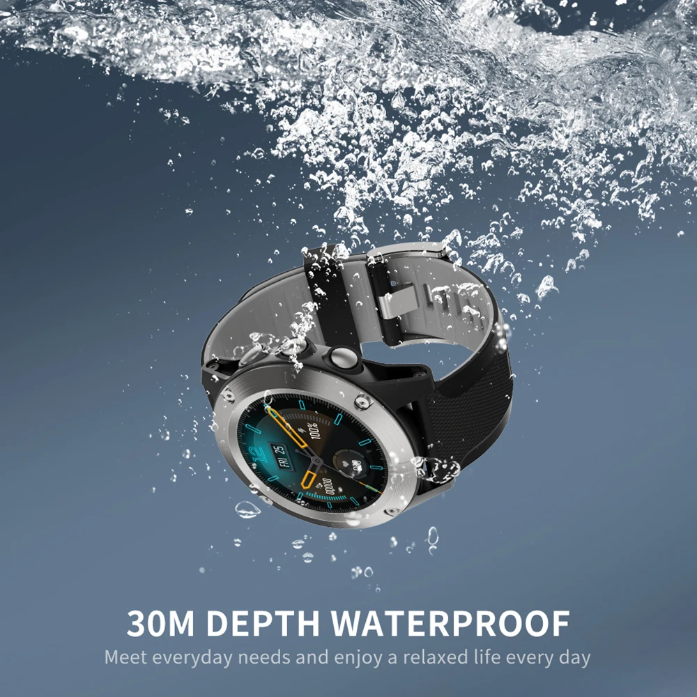 1.3 inch pánské sportovní hodinky 2020 3ATM vodotěsné 30m pod vodou, Kompas, nadmořská Výška Venkovní smartwatch PRO iphone huawei telefon 1