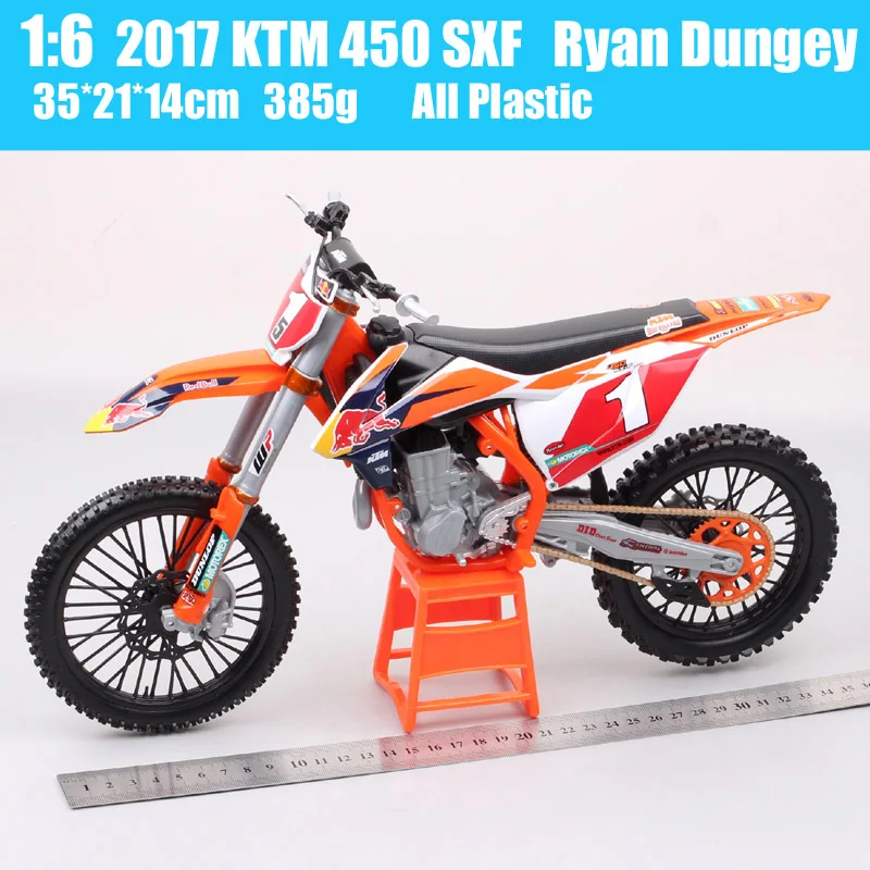1:6 Měřítku 2017 Maisto Velký 450 SX-F SXF NE.1 Ryan Dungey #25 Marvin Musquin Motocross Model Dirt Bike Diecast Hračka Motocykl Chlapci 0