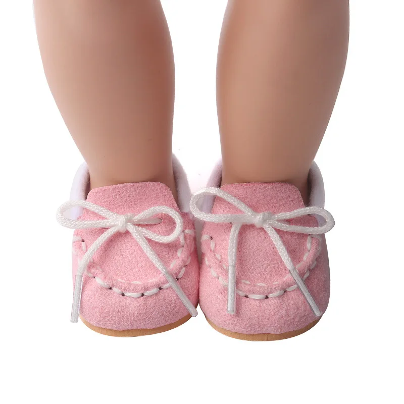 1 pár Nových Horké Boty pro Panenky Ploché boty pro 18 Palcový Naše Generace Panenku Příslušenství American Doll Girl Boty 1