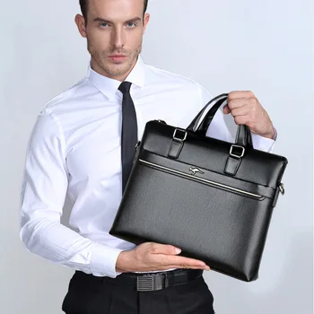 Kancelář tašky pro muže Aktovky Business laptop bag 2019 Kožené Tašky Počítač, Notebook, Kabelka kancelář tašky pro muže maletines