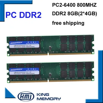 KEMBONA Velkoobchodní 2KS/Mnoho DESKTOP DDR2 8GB KIT(2X4gb)800MHz pc2-6400, Dual-channel DDR2 8G Desktop paměť pro-M-D Kompatibilní