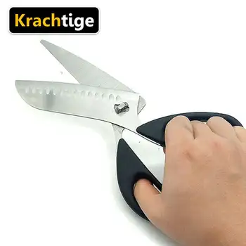 Krachtige 5 Inch Z Nerezové Oceli Multifunkční Nůžky Maso Řez Nůžky Kuchyňské Nůžky Shredde Vyměnitelné Kuchyňský Nůž