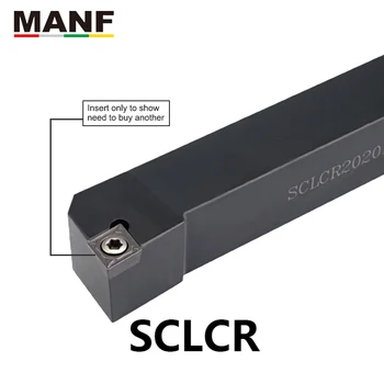 MANF CNC 10mm 12mm SCLCR-1010H06 Vnější Soustružení Nástroj Držitele CCMT09 Vložky Soustruh, Fréza Upne Oceli, nástroj pro soustruh