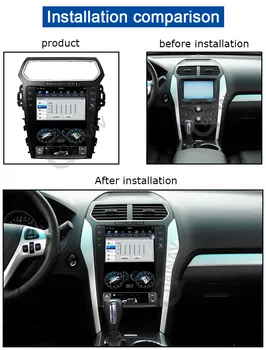 12.1 palcový HD displej Auto Multimediální DVD Video Přehrávač Pro Ford Explorer 2012 Auto Stereo Rádio, GPS Navigace