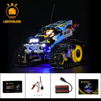 LIGHTAILING LED Light Kit Pro 42095 Technic Dálkové ovládání Stunt Racer ŽÁDNÉ Stavební Bloky Nastavit