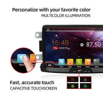 Bosion Android 10.0 multimediální Auto dvd GPS přehrávač Pro Duster/Logan/Dacia/Sandero/Captur/Lada/Xray 2 8 Jádro autorádio