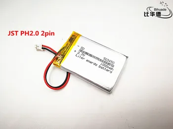 JST PH 2.0 mm 2 pi Dobrou Qulity 3.7 V,1000mAH,503450 Polymer lithium-ion / Li-ion baterie pro HRAČKY,POWER BANK,GPS,mp3,mp4