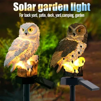 LED Zahradní Světla, Solární Sova Tvar, Noc, Světla, Solární Trávník Lampa Home Zahrada Kreativní Solární Lampy