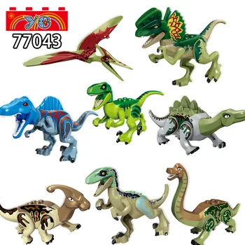 Sada Prodej Stavební Bloky, Svět Dinosaurů Tyrannosauři Rex Transparentní Model Cihly Vzdělávací Hračky Pro Děti Dárek YE 77043