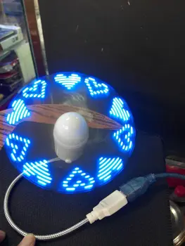 Odolné 1ks Modrá Nastavitelný USB Gadget Mini Flexibilní LED Světlo USB Ventilátor Time Clock Desktop Clock Cool Gadget Zobrazení Času