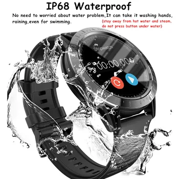 Lokmat Času Kometa Chytré Hodinky Muži 1.3 palcový Full Kolo Touch Sport Smartwatches Reloj Inteligente Telefonu Partner pro Android, IOS