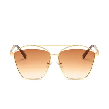 Jedinečné Čtvercové Slitiny sluneční Brýle Pro Ženy 2020 Módní Vintage Duté Brýle Gradient Sluneční Brýle Ženy Módní Brýle UV400