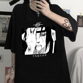 Naruto Uchiha Itachi Krátký Rukáv Harajuku Hip Hop T-shirt Tee