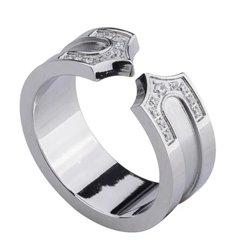 Velkoobchod módní s blackline titanu prsten prsten a dvojitou šipku tip otevření vytáhnout prsten šperky