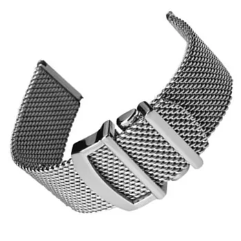 Nerezové ocelové pletivo pás stříbrné milanese náhradní popruh pánské hodinky kapela inženýr Série IWC 20mm 22mm