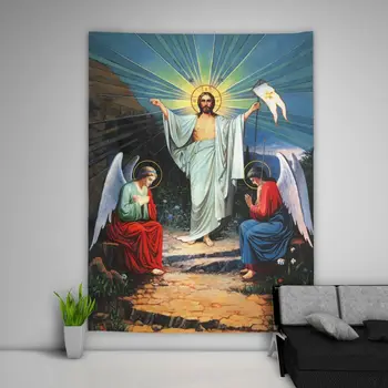 Ježíš Chirst Umění Gobelín Zdi Visí Pohovka, Stůl, Postel Kryt Domova