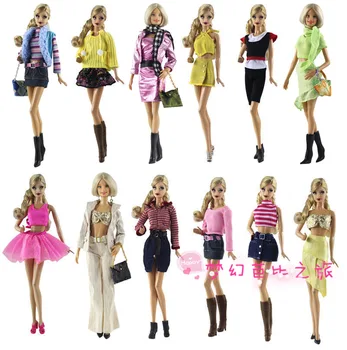Vysoce kvalitní Doll Šaty, Super krásné Módní Oblečení Ležérní oblečení Pro Panenku Barbie Doplňky DIY Hračky