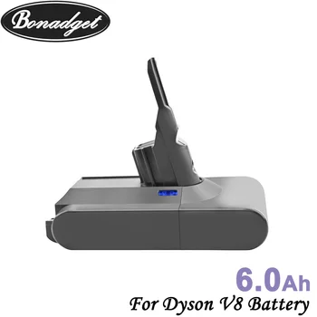Bonadget 6000mAh 21,6 V 18650 Nabíjením Li-ion Baterie Pro Dyson V8 Ruční Vysavač Dobíjecí elektrické Nářadí Baterie