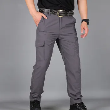 Ležérní kalhoty mužů letní taktické vojenské výcvikové kalhoty pánské overaly bavlněné pohodlné nepromokavé rychleschnoucí kalhoty