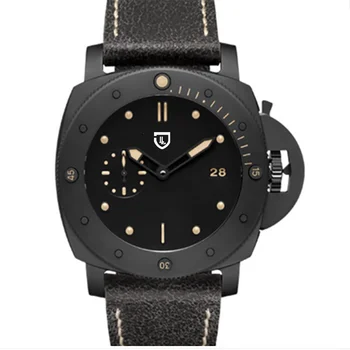 Vlastní luxusní značky vysoké kvality muži automatické mechanické safírové sklo plavání AAA hodinky noob továrny pam00508 zzf