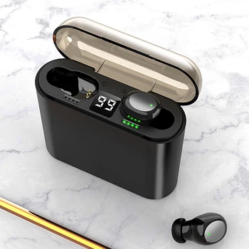 TWS Bluetooth Sluchátka, Dotykové Ovládání, Sportovní sluchátka pro Apple IPhone 7 8 11 12 X XR Plus Sluchátka s Mikrofonem Vodotěsné Ucha Telefon