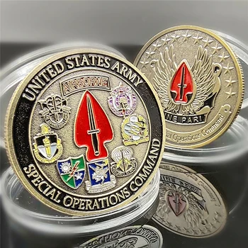 AMERICKÉ Vojenské Army Special Operations Command Výzva Sbírku Mincí, Vojenské Medaile, pamětní Mince Kolekce