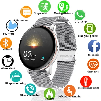 LIGE 2020 Nové Barevné Obrazovky Inteligentní Hodinky Ženy muži Multifunkční Sportovní Srdeční Frekvence, Krevní Tlak IP67 Vodotěsné Smartwatch