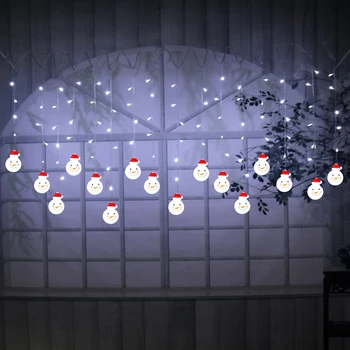 3,5 m 96 LED Vánoční závěs Světla Sněhulák Styl Venkovní Vodotěsné Víla Garland String Světlo Obývací Pokoj Ložnice Světlo