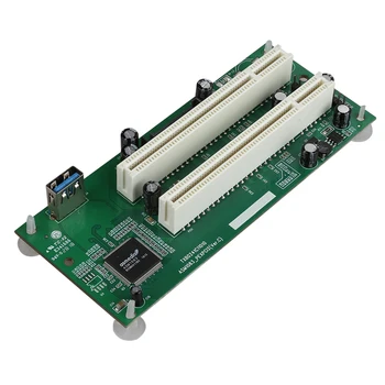 Desktop PCI Express PCI-e Dual PCI Adapter Karta PCIE Slot PCI Rozšiřující Riser Karta, USB 3.0 Přidat na Karty Converter