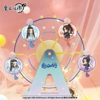 Anime Velmistr Démonické Pěstování Wei Wuxian Lan Wangji Otočný Ferris Wheel Postava Stojí Model Desky MDZS psací Stůl Dekor