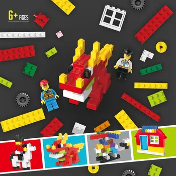 Děti DIY Hračky Plastové Stavební Bloky Montáž Vzdělávací Učení, Dívky, Chlapci Hračky Pro Děti Kompatibilní S Legoes