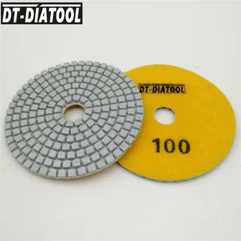 DT-DIATOOL 10pieces/set Diamond Bílé Pryskyřice Bond Brusné Kotouče Diamantové Mokré Leštění Podložky 4