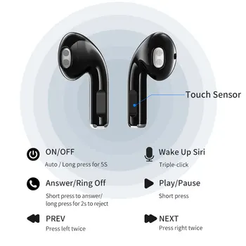 AWEI T17 TWS Bluetooth Sluchátka Bezdrátová Sluchátka Herní Mini v Půl Ucha Typ-C Nabíjecí Pouzdro S Mikrofonem Pro Sportovní Hry
