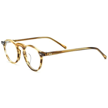 Reven 19130 Acetát Optické Brýle Rám Muži Retro Vintage Kulaté Brýle Nerd Ženy, Předpis Brýlí Krátkozrakost Brýle