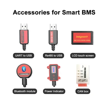 Smart BMS 8S LiFePO4 Bluetooth S Ventilátorem UART Kabel Rs485 Komunikace NTC Teplota 150A 200A 250A APLIKACE PC softwa