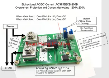 ACS758ECB-200B ACS758ECB-200 ACS758ECB ACS758 AC/ DC modul, nadproudová ochrana funkce Zazvonil:-200A-200A