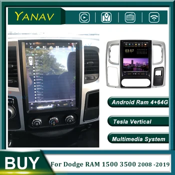 Android 2 Din Auto Rádio Audio Pro Dodge RAM 1500 3500 2008 -2019 hlavní Jednotku GPS Navigace Stereo Přijímač Multimediální MP3 Přehrávač