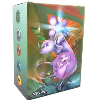 100ks Série Pokemones Karty GX MEGA TAG TEAM EX TAKARA TOMY KARETNÍ Hra, Bitva Karty s Box
