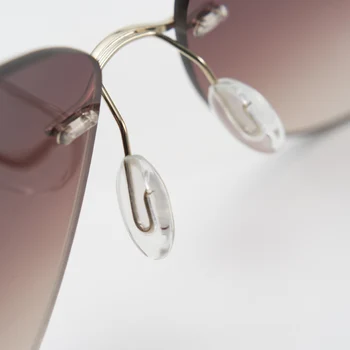 2018 ENGEYA Nové Módní Super Světlo z Nerezové Oceli Značka Designer sluneční Brýle bez Obrouček Ženy Řidičské Sluneční brýle UV400 T11006