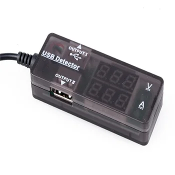 Přenosné Digitální Led USB 2.0 Duální Výstup Nabíjení Napájecí Napětí Proud Multimetr Amp Volt Power Meter Měřič voltmetr Monitor