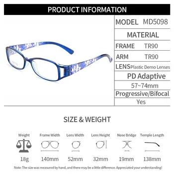 CICCOLINI Cool Design Ženy Brýle Rámy Flexibilní Tištěné Chrámy Nohy Plastové dioptrické Brýle Krátkozrakost Rámy MD5098