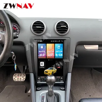 Tesla Obrazovce Android 10.0 Auto Multimediální Přehrávač Pro AUDI A3 2008 2009 2010-2012 auto GPS Navigace Audio Rádio stereo hlavy jednotka