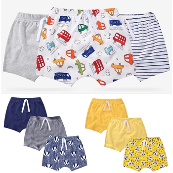 3 kusy bavlněných chlapec šortky nosit letní dětské kalhoty děti 0-2 roky zadek dítě harem kalhoty multicolor volitelné