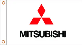 Auto vlajku Mitsubishi Banner 3ftx5ft Polyester 01