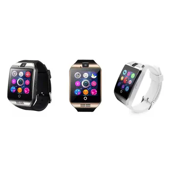Chytré hodinky hodiny Q18 SmartWatch Podpora Sim Karta TF Telefonní Hovor, Zprávu Push, Kamera, Připojení Bluetooth Pro Android, IOS Telefon