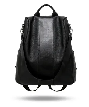 Dámská taška přes rameno new casual dámské kožený batoh anti-krádeže batoh školní taška přes rameno černá / hnědá příruční taška