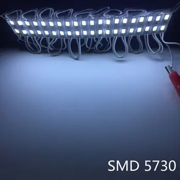 1000ks/lot LED modul pro kanál dopis nebo reklamu znamení led 2 LED SMD 5730 2835 vodotěsný IP65 12V